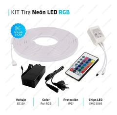 Manguera Neon Led Flex Rgb 5050 5 Metros Kit Completo HYTOSHY - Star Mayorista