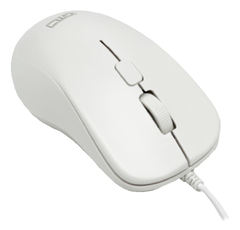 Mouse Optico Gtc Mog-108 Ergonomico Cable Usb Pc Notebook Color Blanco - comprar online