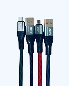 Cable V8 (micro usb) súper resistente 120W TURBO IBEK IK-601 en internet