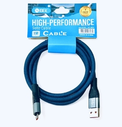 Cable V8 (micro usb) súper resistente 120W TURBO IBEK IK-601