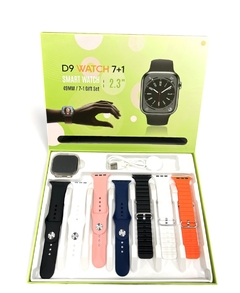 Reloj Smartwatch D9 Watch 7+1 7mallas Llamadas Vía Bluetooth Impermeable Notificaciones Whatsapp - tienda online