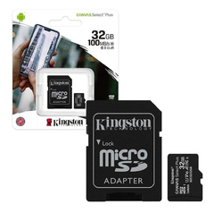 Tarjeta De Memoria Kingston original 32GB 100MB/s Clase10 CANVAS Select Plus - comprar online