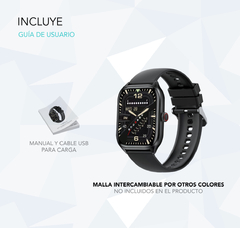 Reloj Smartwatch Nictom Nt07 Negro Nfc Bluetooth Llamadas en internet