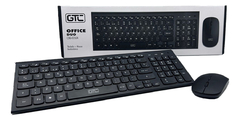 Kit Combo Teclado Y Mouse Inalambrico Gtc Cbg-026 Color azul y negro - comprar online