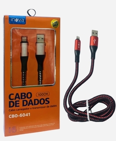 Cable USB Lightning iPhone datos carga rápida 3.4MAX súper reforzado inova CBO-6041