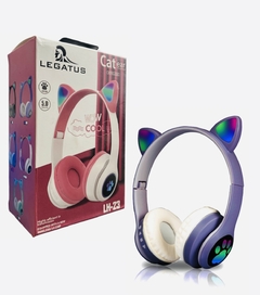 Auriculares Inalambricos Bluetooth Luces Orejas De Gato CAT LEGATUS LH-23