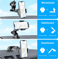 Soporte Celular Auto Vidrio Tablero Sopapa Extensible Robust LEGATUS LS-902 - comprar online