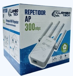 Repetidor Extensor Amplificador Señal Internet Wifi 300mbps 4 ANTENAS LAMBOtech - comprar online