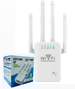 Repetidor Extensor Amplificador Señal Internet Wifi 300mbps 4 ANTENAS LAMBOtech