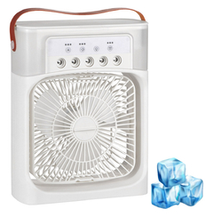 Mini Ventilador aire Fresco con depósito para agua y hielo, color blanco - Star Mayorista