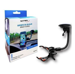 Soporte Celular Para Auto Brazo Flexible Sopapa Rotacion 360‘ NETMAK HC21