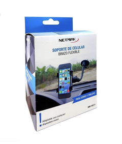 Soporte Celular Para Auto Brazo Flexible Sopapa Rotacion 360‘ NETMAK HC21 - Star Mayorista