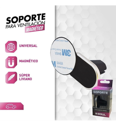 Soporte Auto Magnético Celular Con Iman De Ventilacion Soul - comprar online