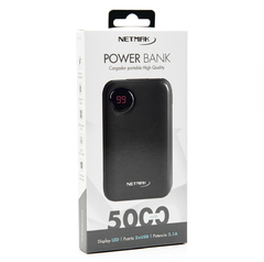 Cargador portátil NETMAK LED power bank 5000Mah 100%