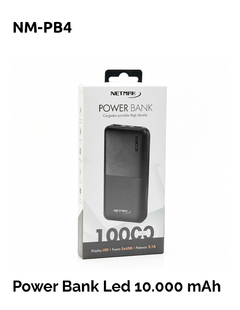 Cargador portátil NETMAK power bank 1000Mah 100% - comprar online