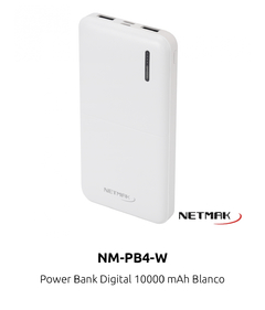 Cargador portátil NETMAK power bank 1000Mah 100% en internet