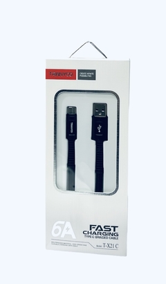 Cable Usb Tipo-C 6A Carga Rapida Mallado Super Reforzado TRANYOO T-X21C - comprar online