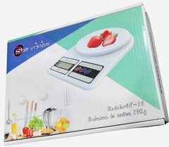 Balanza Alimentos Cocina Digital Hasta 10 Kg Alta Precision Color Blanco - comprar online