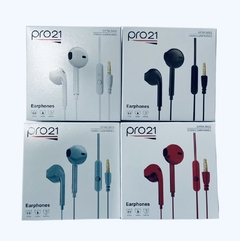 Auriculares pro21 Manos Libres Extra Bass Con Mic Celular