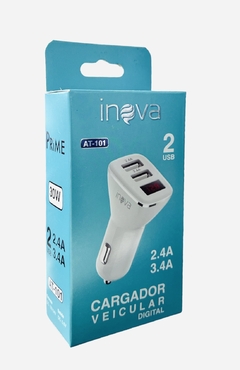 Cargador cabezal AUTO Inova 3.4A Turbó AT-101