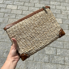 Clutch palha Michael Kors #2750 - Up Brechó Boutique - Renove Charme e Grife