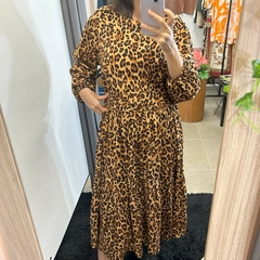 Vestido onça Novo sem marca #2791 - Up Brechó Boutique - Renove Charme e Grife