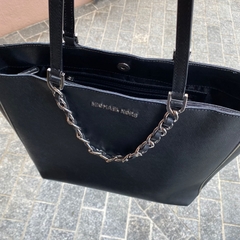 Bolsa Shopper MK preta MJ3 - Up Brechó Boutique - Renove Charme e Grife