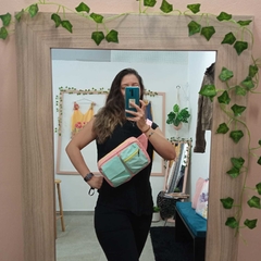 BOLSA DE NYLON TIPO POCHETE TODO MODA - Up Brechó Boutique - Renove Charme e Grife