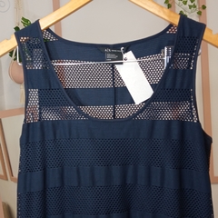 VESTIDO TUBINHO AZUL MARINHO ARMANI EXCHANGE