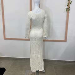 Vestido tricô manga longa #1073 - Up Brechó Boutique - Renove Charme e Grife