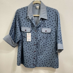 Camisa Jeans Estampada Hering