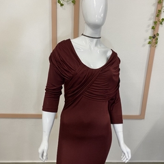 Vestido Bordô Chique - comprar online