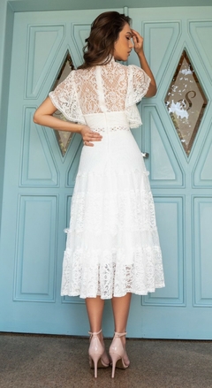 Vestido Midi Suzi Branco - comprar online