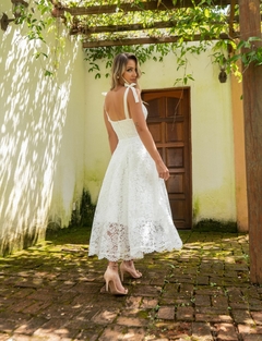 Vestido Midi Minerva Branco - comprar online