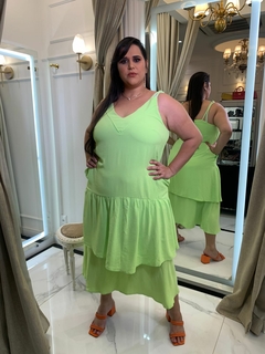 Vestido Longo Marta Verde - comprar online