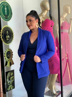 Blazer Com Cinto Azul