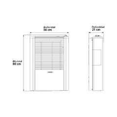 CALEFACTOR COPPENS PELTRE ACERO 6000 SALIDA LATERAL IZQUIERDA - Casa Zeila