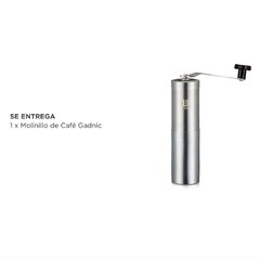 MOLINILLO DE CAFE MANUAL GADNIC INOXIDABLE