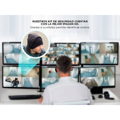 KIT DVR 16 CANALES + 4 CAMARAS CCTV EXTERIOR DSICO 1TB - tienda online
