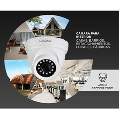 CAMARA DE SEGURIDAD GADNIC C25-1 DOMO VISION NOCTURNA - tienda online