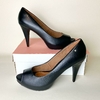 Sapato Peep Toe - Cor Preto / Parô - Ref. S41