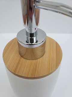 Dispensers Premium Resina y Bambu - Dorotea Design