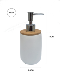 Dispensers Premium Resina y Bambu - comprar online