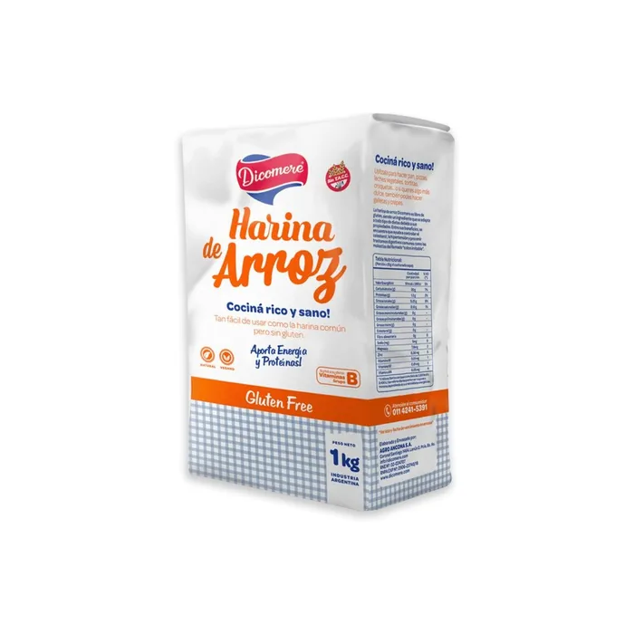 Harina de arroz integral - 500gr - Abucel