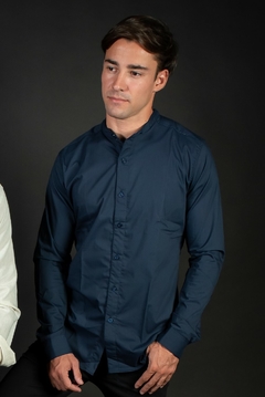 Camisa Formal Mao Azul - comprar online