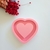 Molde de silicone chaveiro shaker - coração
