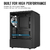 Case Aerocool Bionic-G-WT-v2 / RGB Fan x 1 -USB3.0 x -Glass E - MGB System