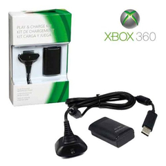 Kit Bateria e cabo Carregador Controle Xbox 360 Fat Slim - comprar online