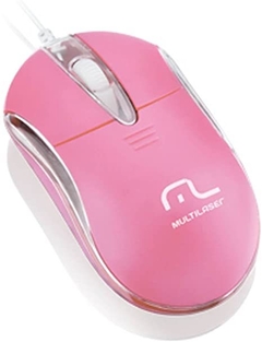 Mouse Óptico Classic Ii 800Dpi Usb Rosa Mo170 Multilaser