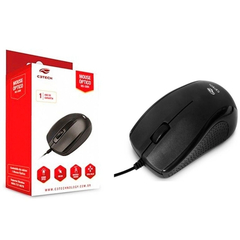 Mouse C3Tech, USB preto - MS-25BK - comprar online